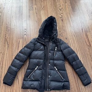 Andrew Marc Women's Charcoal Puffer Jacket